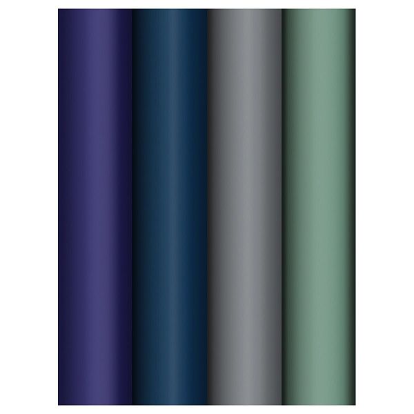 Упаковочная бумага глянц. 70*100см, MESHU "Monochrome", 80 г/м2, ассорти, 4 дизайна