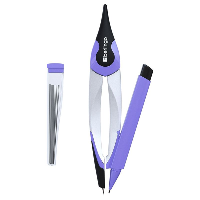 Готовальня Berlingo "Optimum +", 2 предмета, циркуль 135мм, пластиковый футляр 