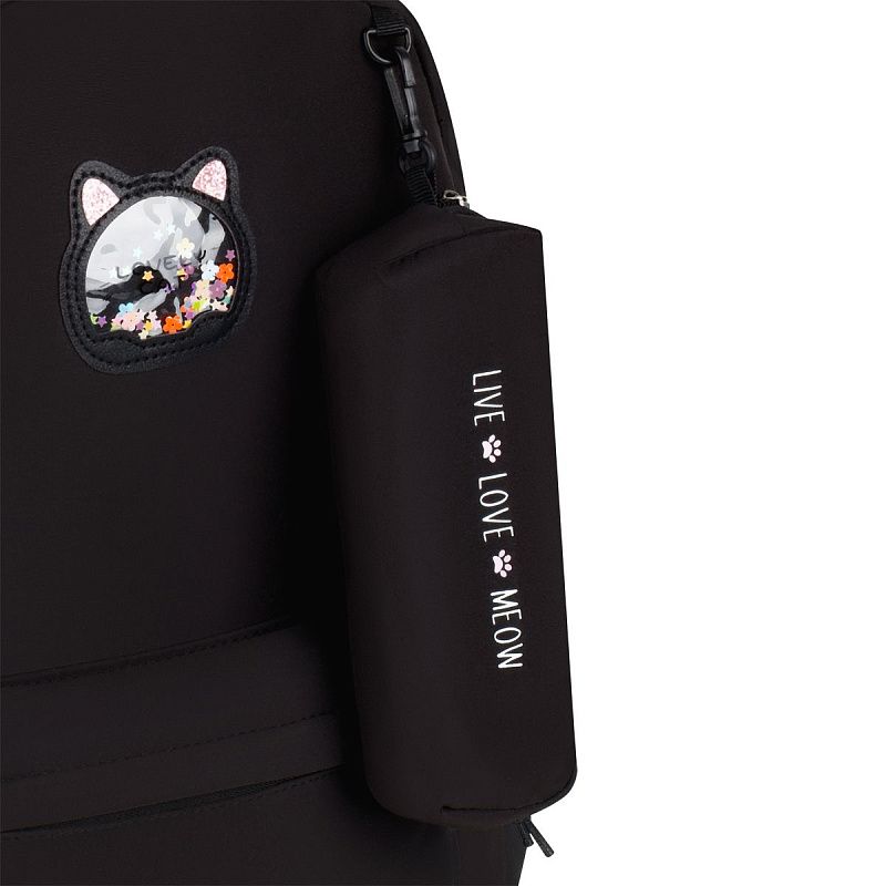 Рюкзак MESHU "Shiny", 43*30*13см, 1 отделение, 3 кармана, уплотненная спинка, в комплекте пенал 19,5*4*5см 