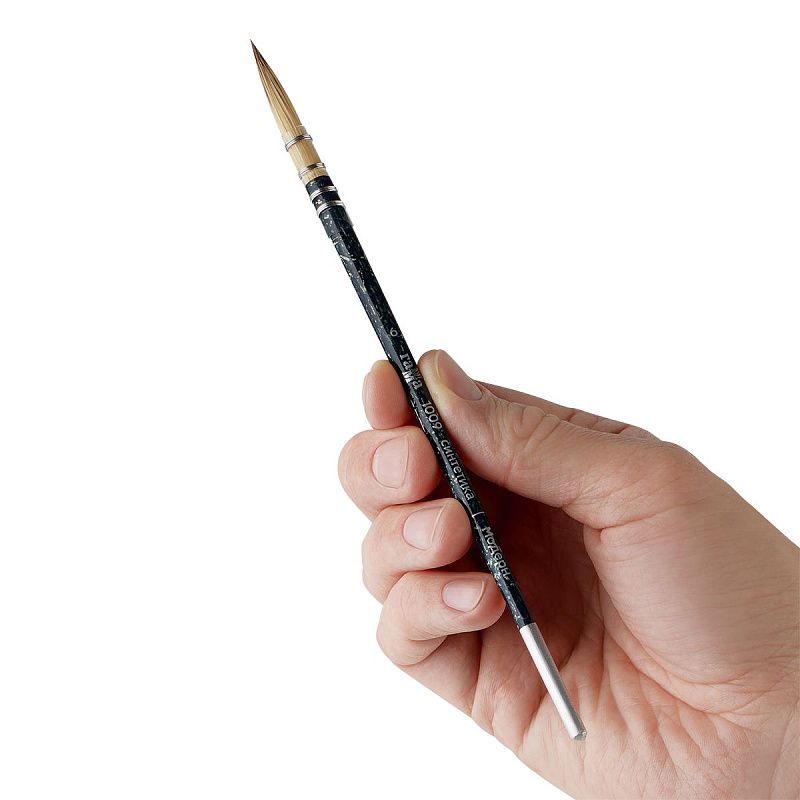 Кисть художественная синтетика Гамма "Модерн", круглая №6, французское крепление, короткая ручка