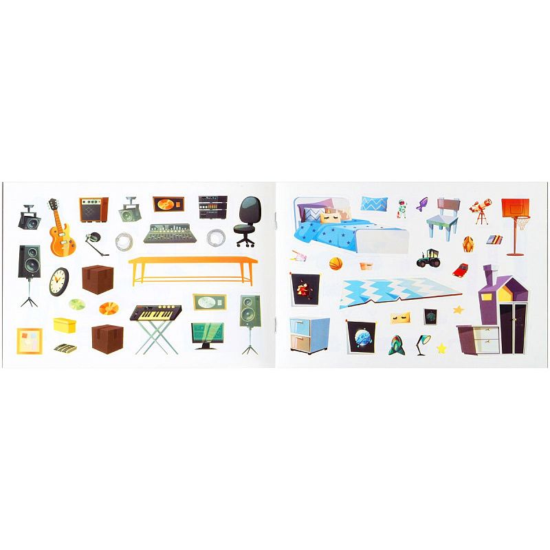 Книжка-задание, А5, Мульти-Пульти, "100 наклеек. Для мальчиков", 12 стр.