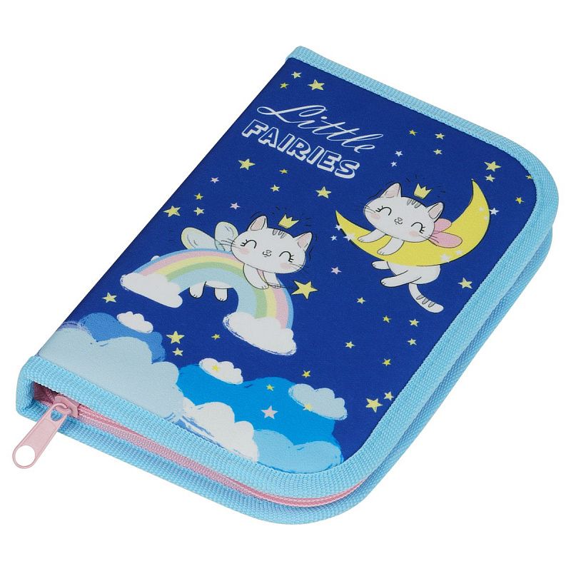 Пенал 1 отделение, 200*130 ArtSpace "Fairies", доп. секция, ткань 