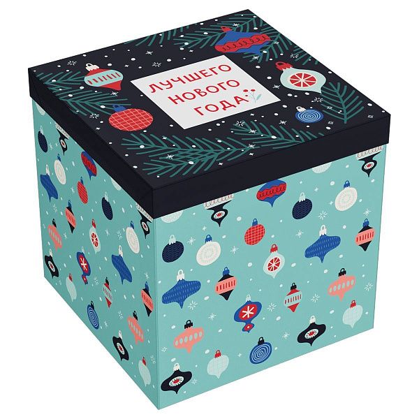 Коробка складная подарочная MESHU "Моменты счастья", (28*28*28см)