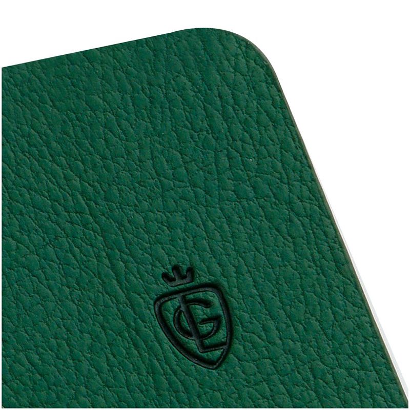 Записная книжка А6 80л. ЛАЙТ, кожзам, Greenwich Line "Classic. Olive", с резинкой, фактурное тиснение, блок в клетку