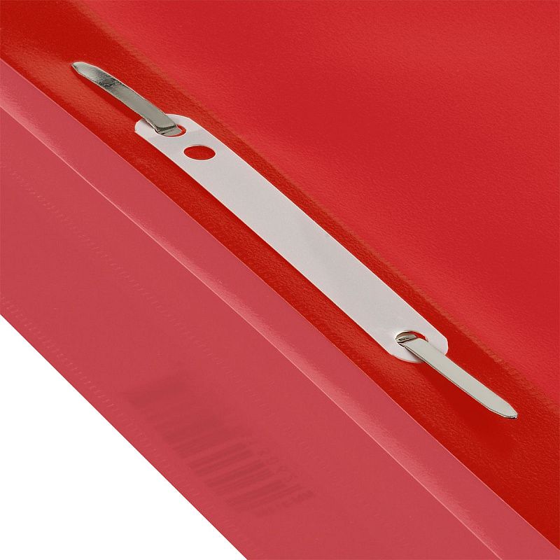 Папка-скоросшиватель пластик. СТАММ А5, 180мкм, красная с прозр. верхом 