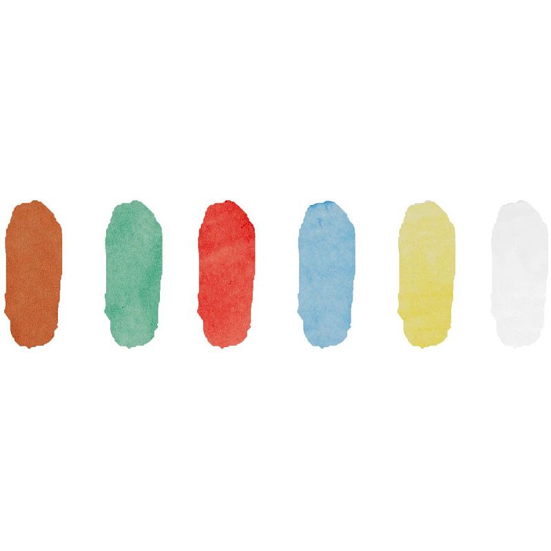 Акварель Мульти-Пульти "Чебурашка", медовая, 06 цветов, без кисти, пластик, европодвес