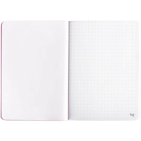 Записная книжка А6 50л. на сшивке BG "Neotone", розовый, фактурное тиснение, блок в точку 80г/м2