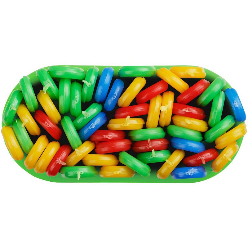 Набор счетных палочек СТАММ, 50шт. в пенале, ассорти 