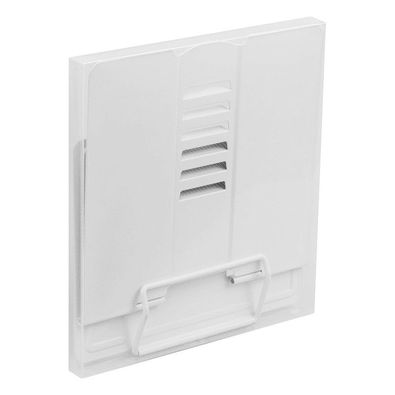 Подставка для книг СТАММ, металлическая, регулируемый угол наклона, белая 