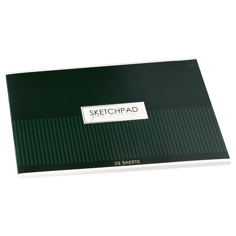 Альбом для рисования 32л., А4, на скрепке BG "Minimal", тиснение фольгой