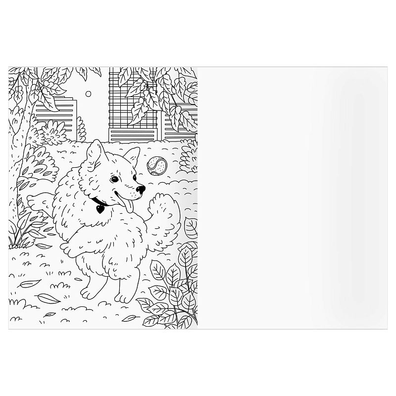 Раскраска А4 ТРИ СОВЫ "Для творчества и вдохновения. Пушистые истории", 16стр.