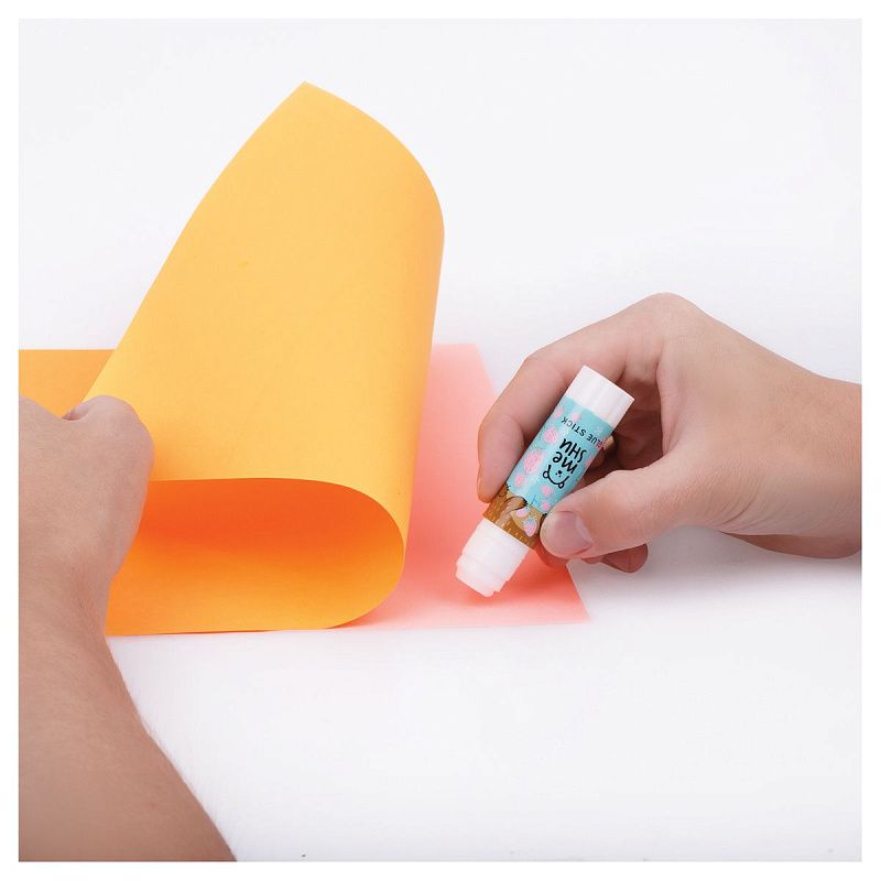 Клей-карандаш MeShu с топпером "Animals" ассорти, 8г., дисплей бокс, ПВП