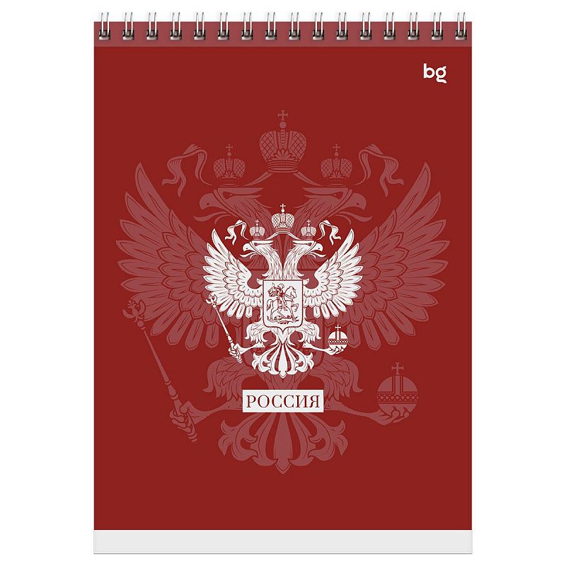 Блокнот А5 80л. на гребне BG "Pet and red", твердая подложка