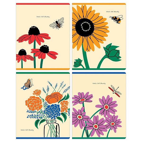 Тетрадь 48л., А5, клетка Greenwich Line "Touch the beauty", "софт-тач" ламинация, выб. лак, 70г/м2