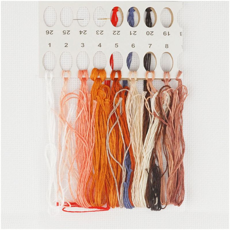 Набор для вышивания крестиком ТРИ СОВЫ "Игра", 13*8см, пакет с европодвесом