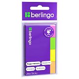 Флажки-закладки Berlingo "Ultra Sticky", 20*50мм, 50л*4 неоновых цвета