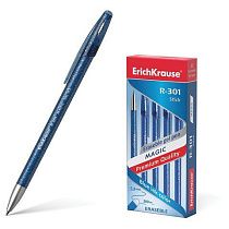 Ручка стираемая гелевая ERICH KRAUSE "R-301 Magic Gel", СИНЯЯ, корпус синий, узел 0,5 мм, линия письма 0,4 мм, 45211 Ручка стираемая гелевая ERICH KRAUSE "R-301 Magic Gel", СИНЯЯ, корпус синий, узел 0,5 мм, линия письма 0,4 мм, 45211