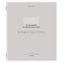 Тетрадь предметная CREATIVE 48 л., обложка картон, ИНФОРМАТИКА, клетка, подсказ, BRAUBERG, 405115