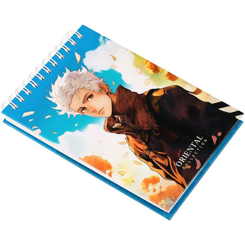 Блокнот А6 80л. на гребне BG "Аниме. Story", твердая обложка, глянцевая ламинация