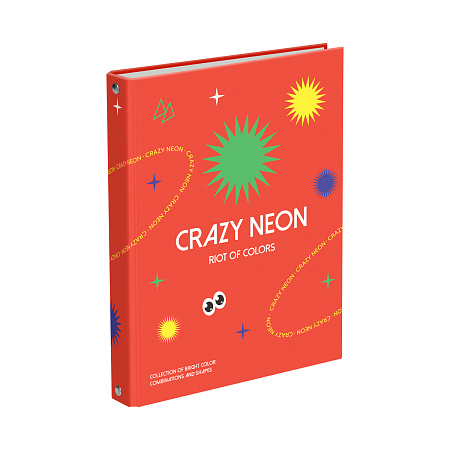 Тетрадь на кольцах А5, 200л., BG "Crazy neon", 4 цвет. блок, глянцевая ламинация