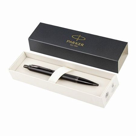Ручка шариковая PARKER "IM Achromatic Black BT", черный матовый, нержавеющая сталь, синяя, 2127618 
