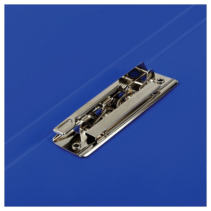 Папка с 2-мя зажимами СТАММ "Стандарт" А4, 17мм, 700мкм, пластик, синяя 