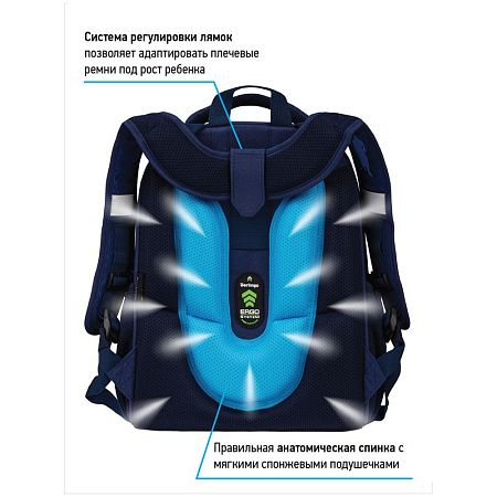 Ранец Berlingo Expert "Ice team" 37*28*16см, 2 отделения, 2 кармана, анатомическая спинка 