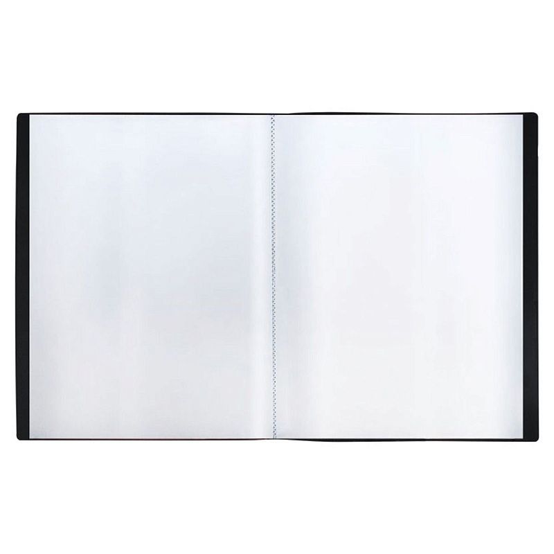 Папка с 40 вкладышами СТАММ А4, 21мм, 500мкм, пластик, черная 