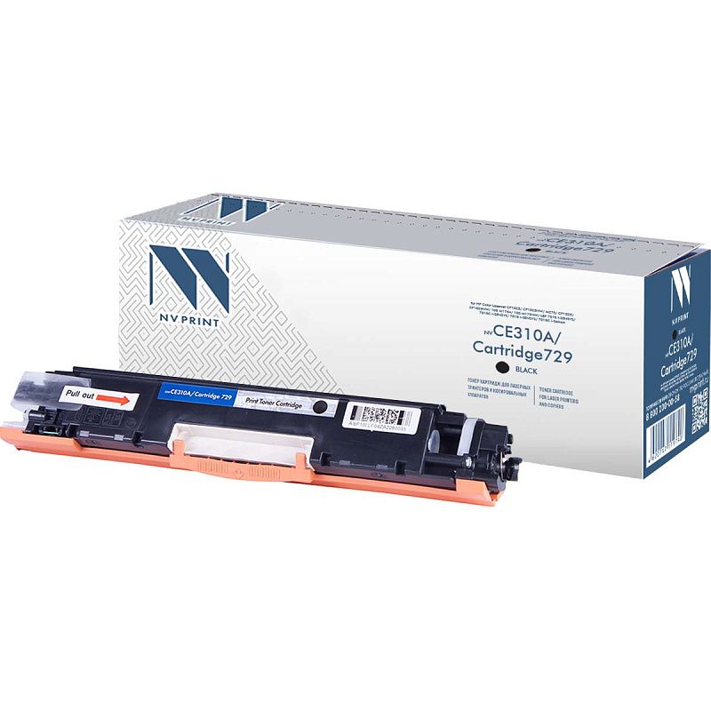 Картридж совм. NV Print CE310A(№126A)/Canon729 черный для HP Color LJ CP1025/Pro100 M175 (1200стр.) (ПОД ЗАКАЗ)