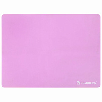 Настольное покрытие BRAUBERG для труда и творческих занятий, силикон, розовое, 30х40 см, 272374