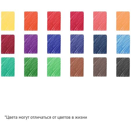 Карандаши цветные Гамма "Классические", 18цв., заточен., картон. упаковка, европодвес
