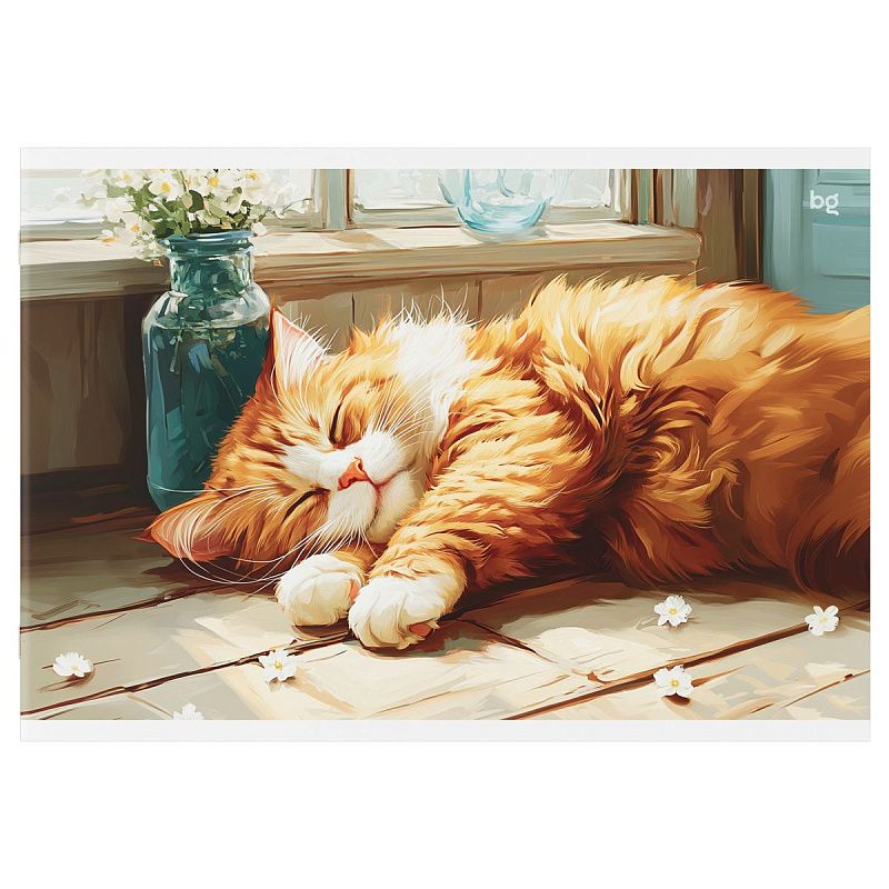 Альбом для рисования 40л., А4, на скрепке BG "Усы, лапы и хвост", пластиковая обложка