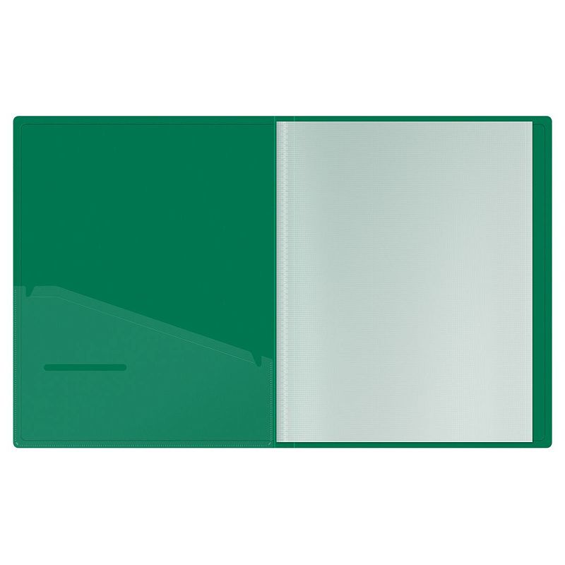 Папка с 40 вкладышами Berlingo "Soft Touch" А4, 25мм, 700мкм, зеленая, с внутр. карманом 