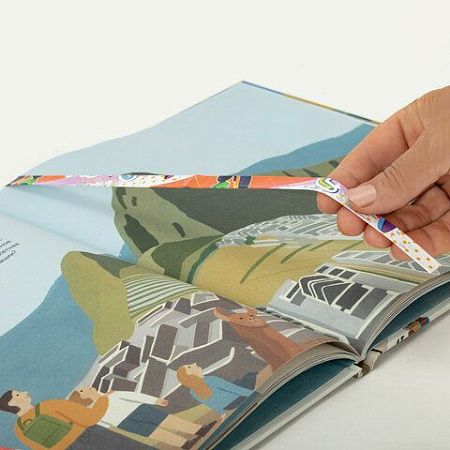 Закладки для книг с принтом САМОКЛЕЯЩИЕСЯ, КОМПЛЕКТ 6 шт., Скейт, ДПС, 2921.Р1/6 