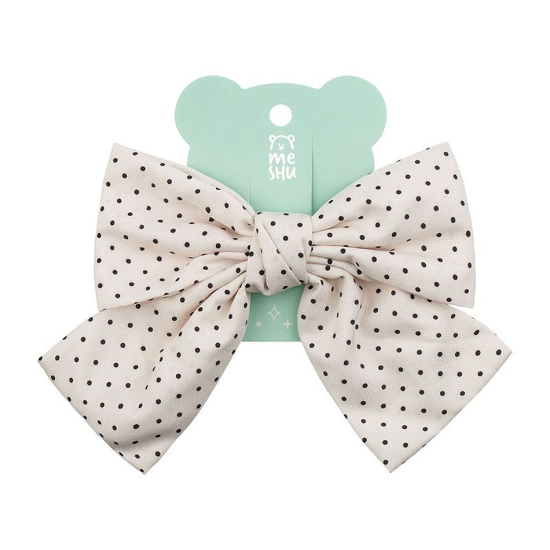 Заколка для волос MESHU, бант, светлый, ассорти, европодвес