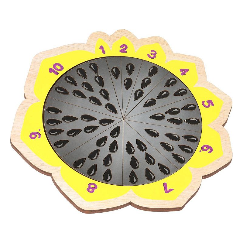 Обучающая игра ТРИ СОВЫ "Подсолнух", учимся считать,  дерево