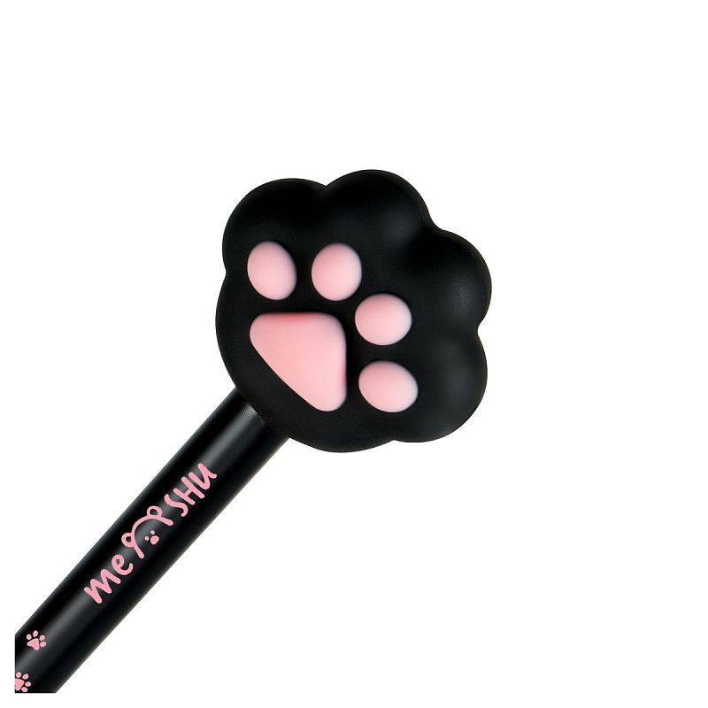 Ручка шариковая MESHU "Cute Paws" синяя, 0,5мм, корпус ассорти 