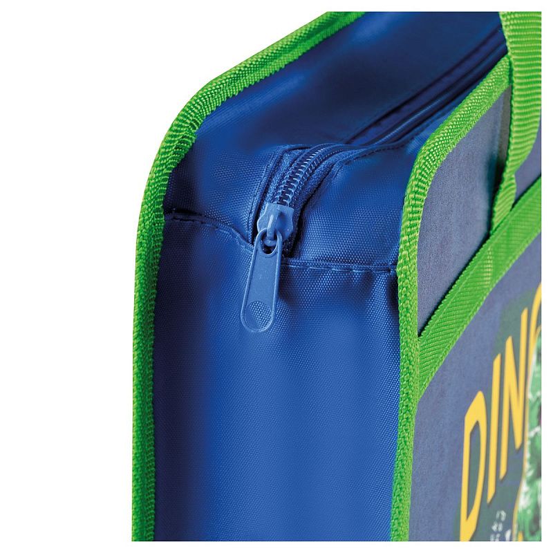 Папка с ручками А4 ArtSpace "T-Rex", пластик, на молнии, 80мм 