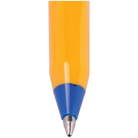 Ручка шариковая Schneider "Tops 505 F" синяя, 0,8мм, оранжевый корпус 