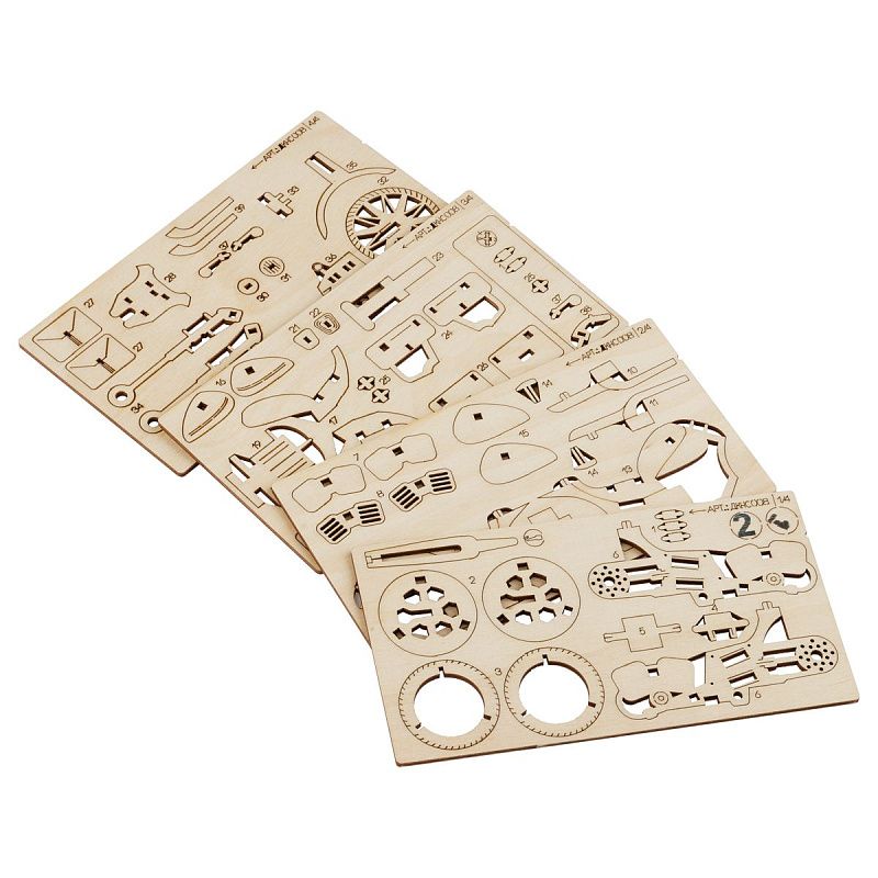 Конструктор деревянный ТРИ СОВЫ "Байк Турист",14,5*4,5*7,5см, 59 деталей, пакет с еврослотом 