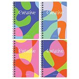 Записная книжка А6 80л. на гребне BG "Mono. Creative"