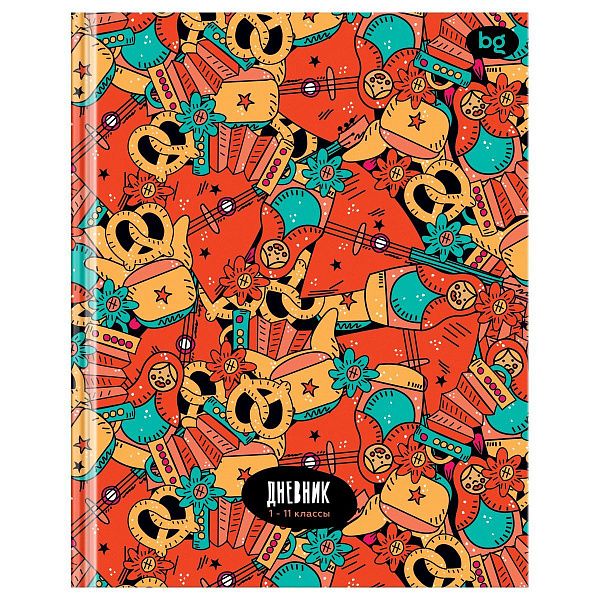 Дневник 1-11 кл. 40л. (твердый) BG "Русский стиль", глянцевая ламинация