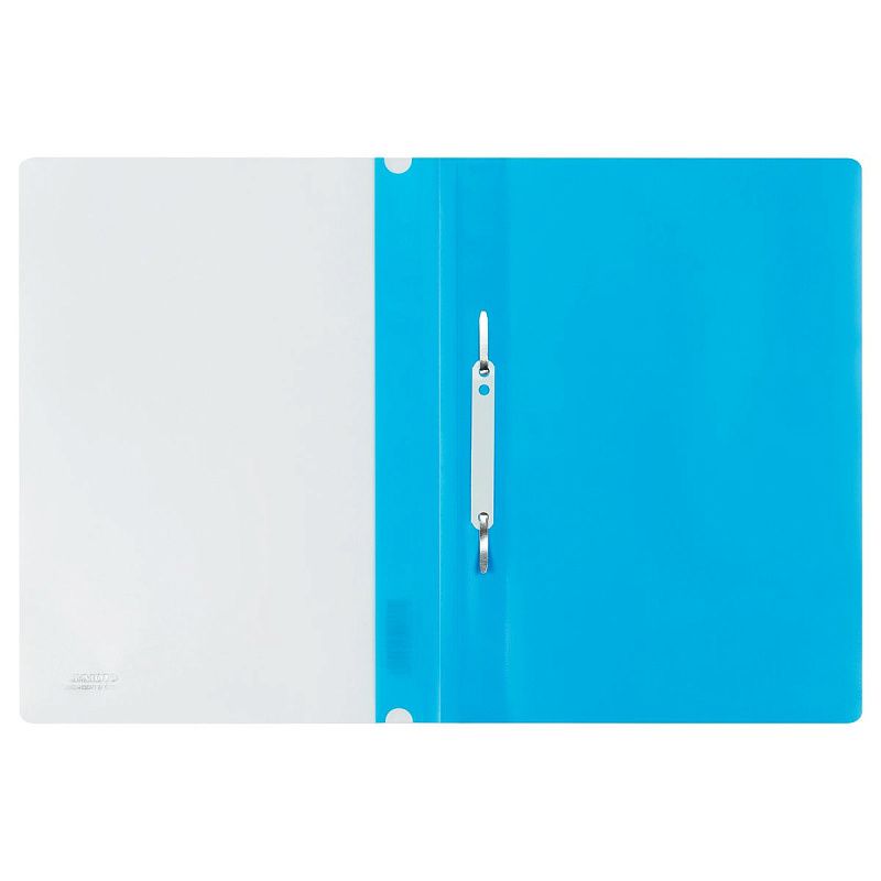 Папка-скоросшиватель пластик. СТАММ А4, 180мкм, голубая с прозр. верхом 