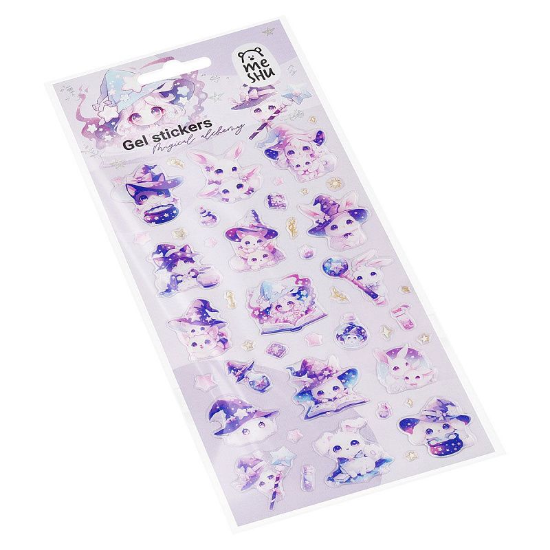 Наклейки гелевые MESHU  "Magical alchemy" , 10*23см, инд. уп., европодвес