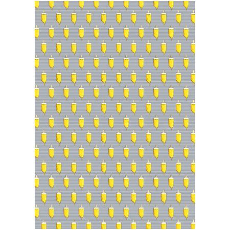 Упаковочная бумага глянц. 70*100см, MESHU "Мороженое", 80г/м2