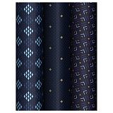 Упаковочная бумага глянц. 70*100см, MESHU "Strict pattern", 80 г/м2, ассорти, 3 дизайна