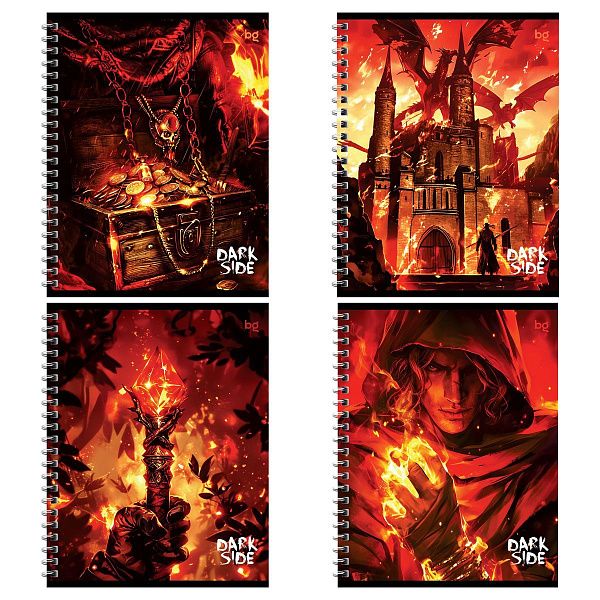 Тетрадь 48л., А5, клетка на гребне BG "Темная сторона", эконом