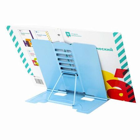 Подставка для книг и учебников BRAUBERG KIDS "Lil Paws", регулируемый угол наклона, металл, 238053 
