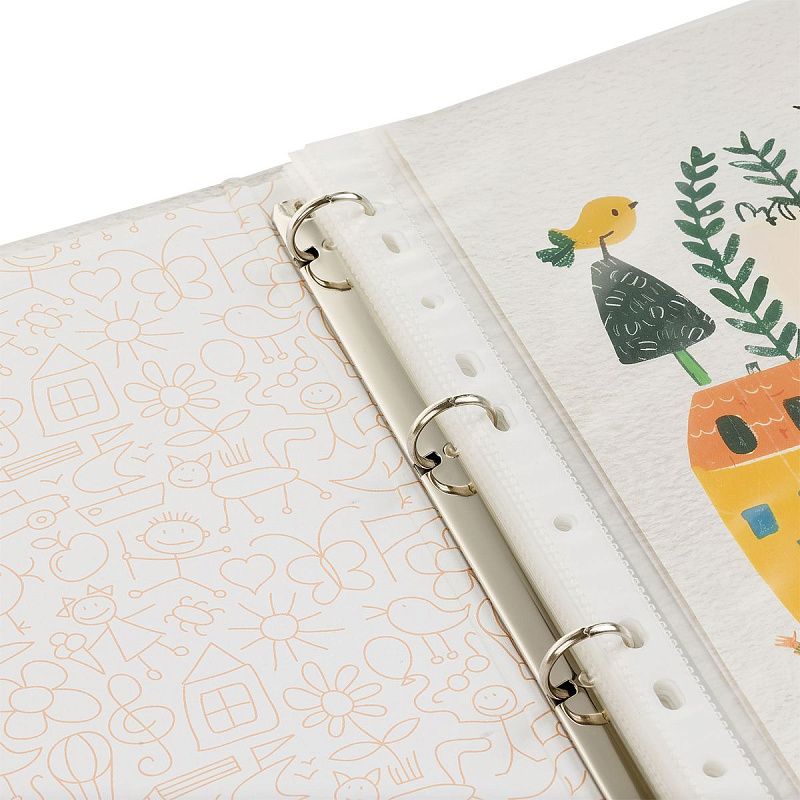 Папка-портфолио 7БЦ А4 BG, на 4 кольцах для дошкольника, 20 файлов, 10 вкладышей 