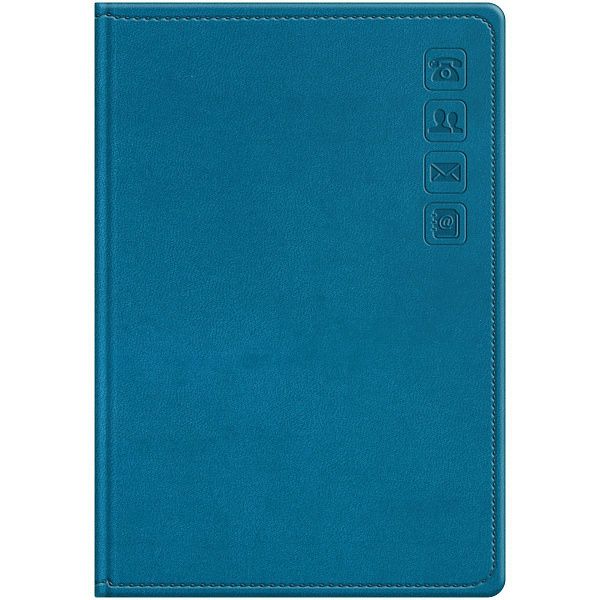 Телефонная книга А5, 80л., кожзам, BG "Winner. Dark teal", с вырубкой